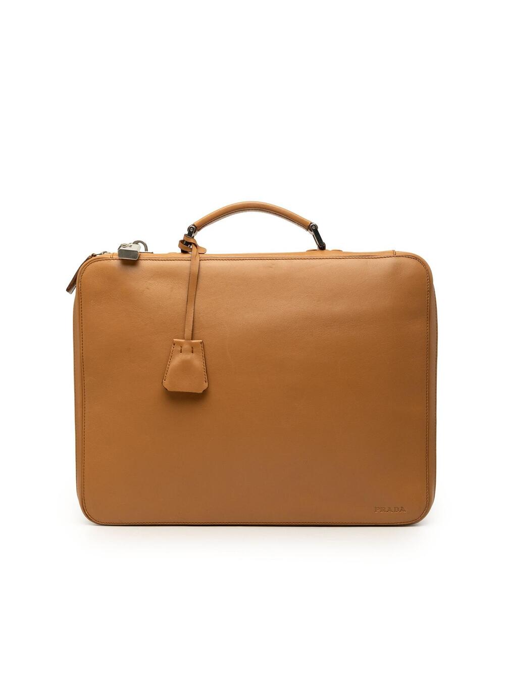 Prada Leather Business Bag Pre-Loved #330211P39B